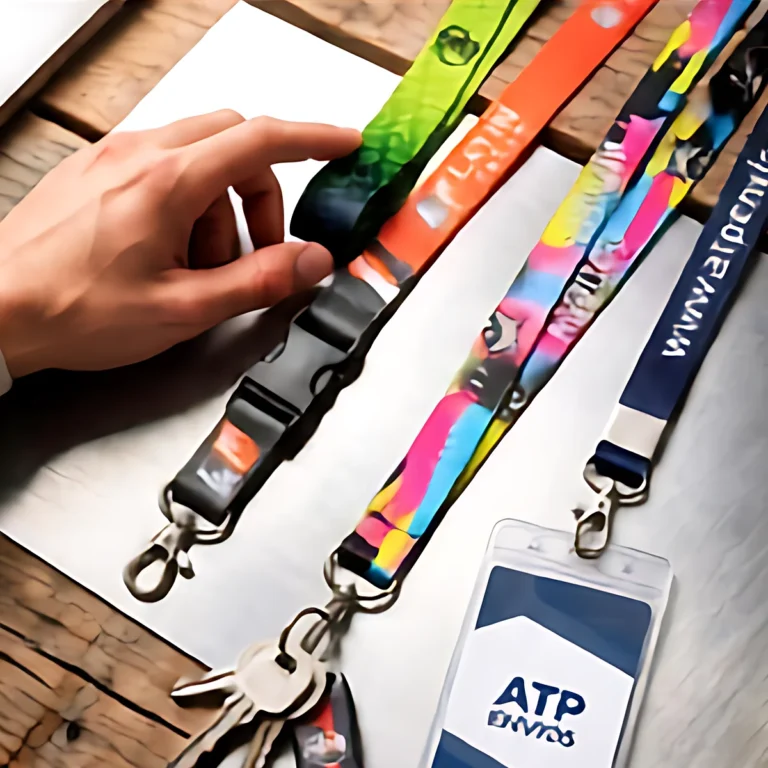 Lanyards sublimados de varios colores con mosquetón y portacarnet